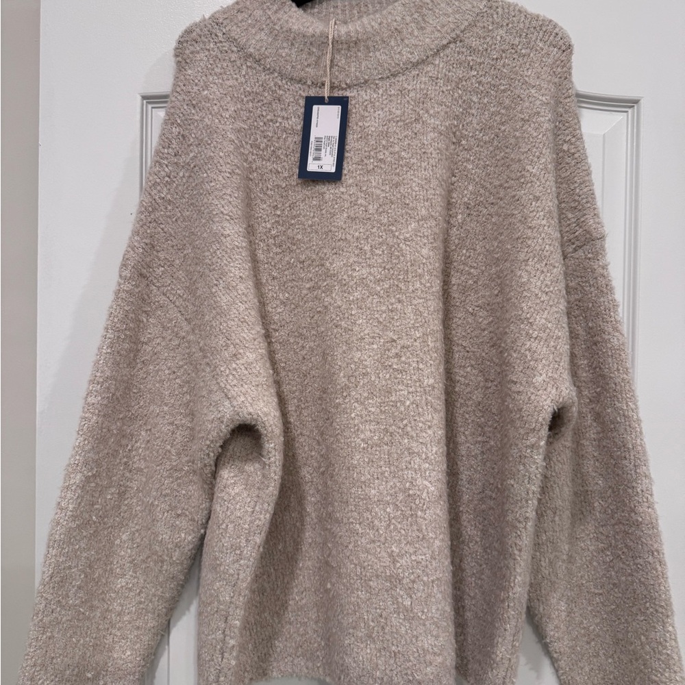 Universal Thread Cozy Cream Sweater Size 1X NWT
